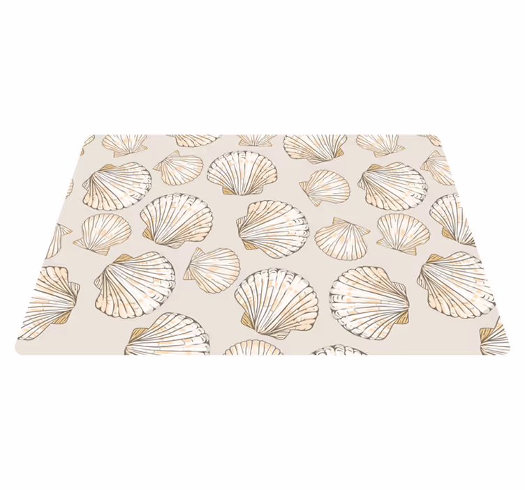 Tapis vinyle animal coquillages grands et petits - TenStickers