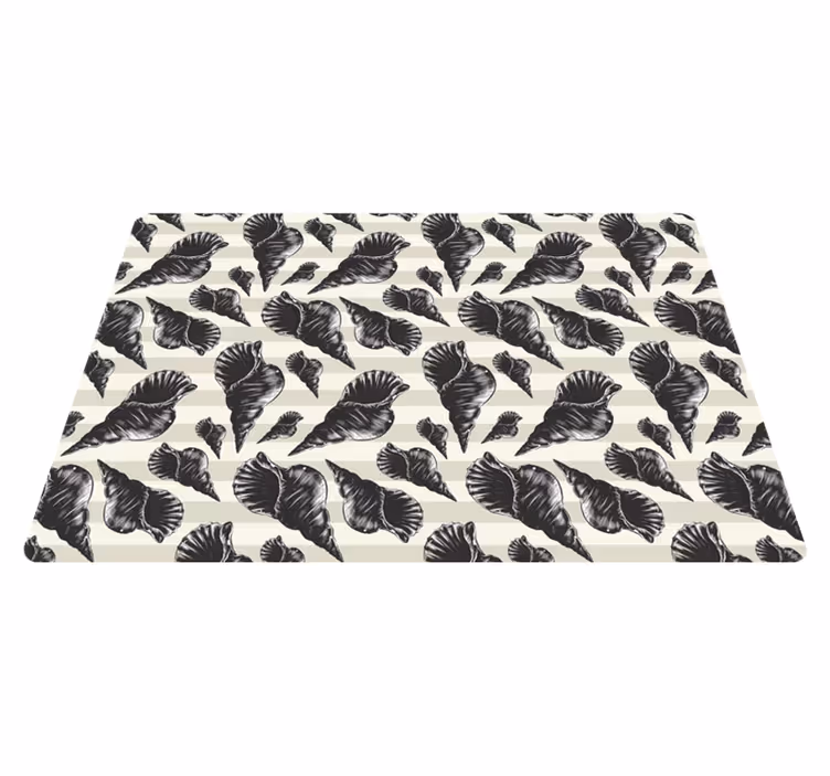 Tapis vinyle animal coquillage vintage dessiné à la main - TenStickers