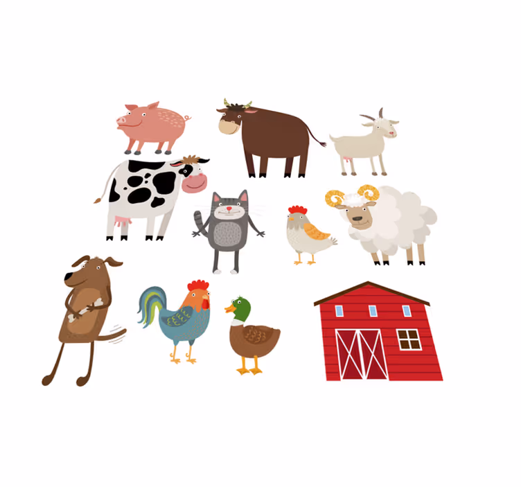 Tapis vinyle animal ferme - TenStickers