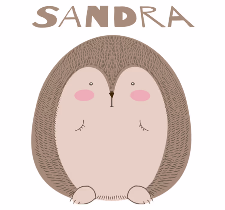Tapis vinyle animal personnage de hérisson mignon - TenStickers