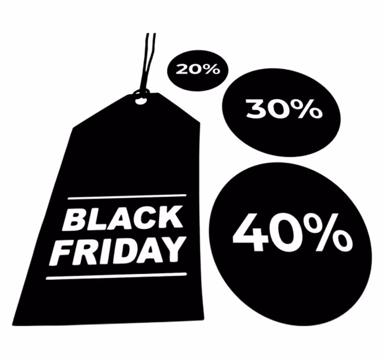 Tapis vinyle black friday personnalisable set de 3 - TenStickers