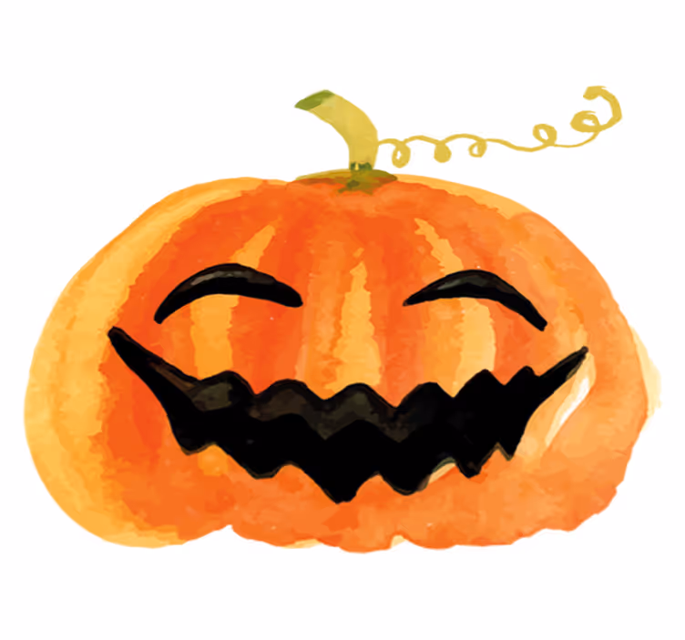 Tapis vinyle halloween citrouille joyeuse - TenStickers