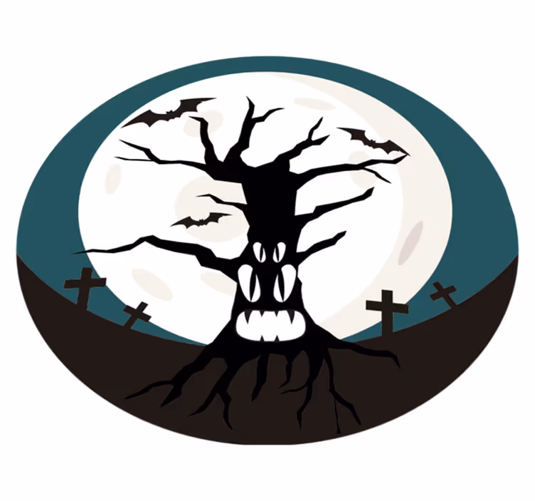 Tapis vinyle halloween ambiance effrayante - TenStickers