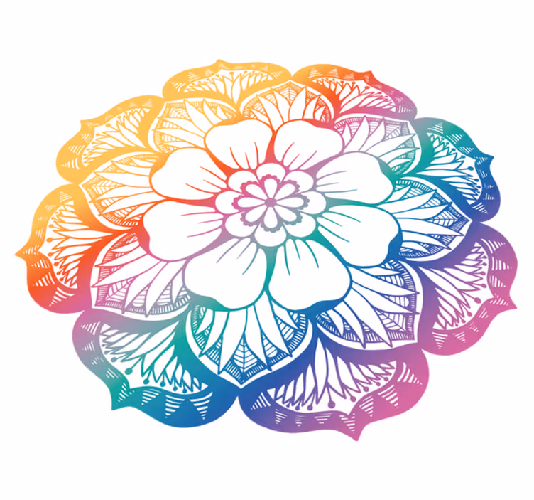 Tapis vinyle fleurs et plantes composant botanique vif - TenStickers