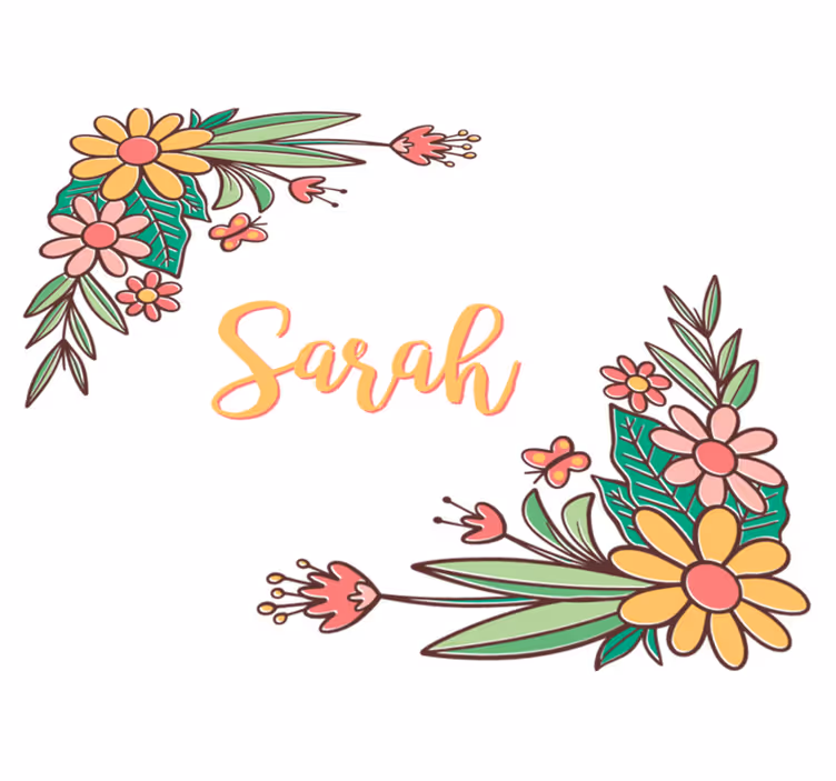 Tapis vinyle fleurs et plantes design personnalisable - TenStickers