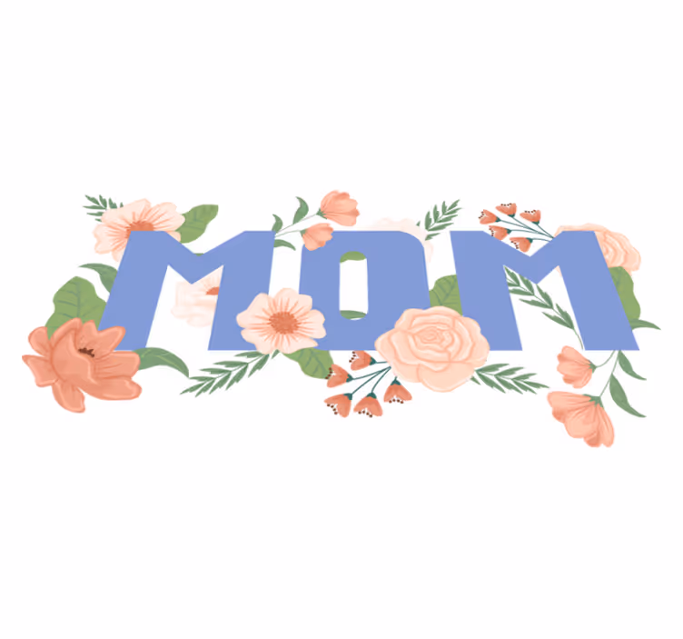 Tapis vinyle fleurs et plantes illustration florale maman - TenStickers