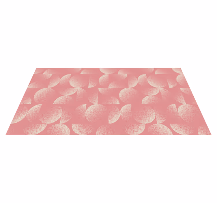 Tapis vinyle salle à manger semicercles pastel - TenStickers