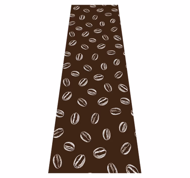 Tapis vinyle cuisine motif café en grains - TenStickers