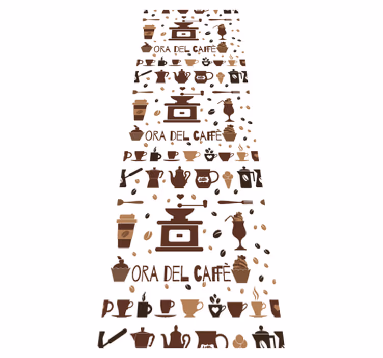 Tapis vinyle cuisine moment café - TenStickers