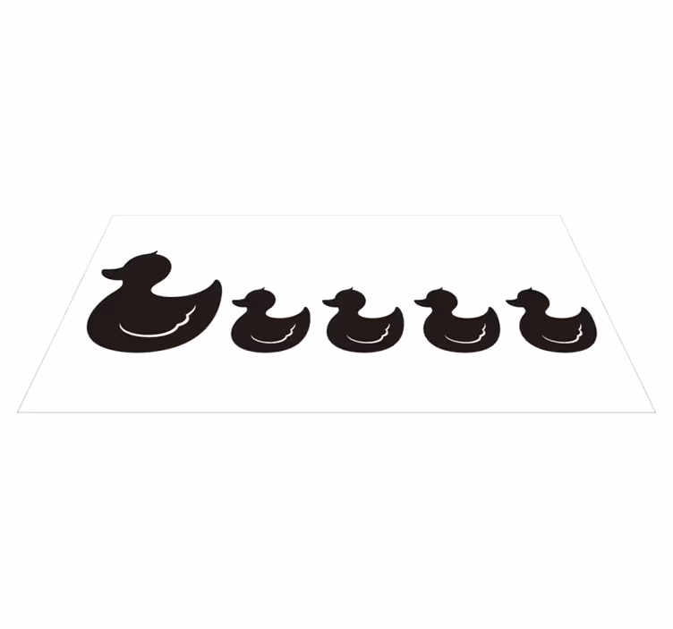 Tapis vinyle salle de bain canard en caoutchouc - TenStickers