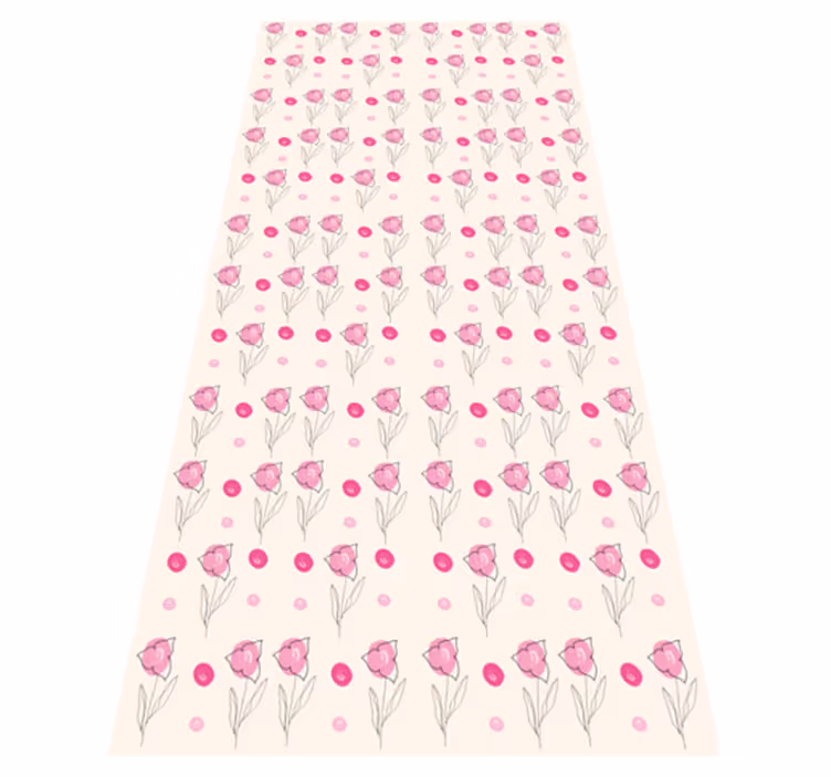 Tapis vinyle fleurs et plantes bugambilia patrón - TenStickers