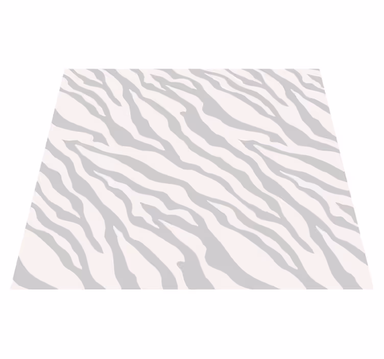 Tapis vinyle animal motif zèbre gris clair - TenStickers