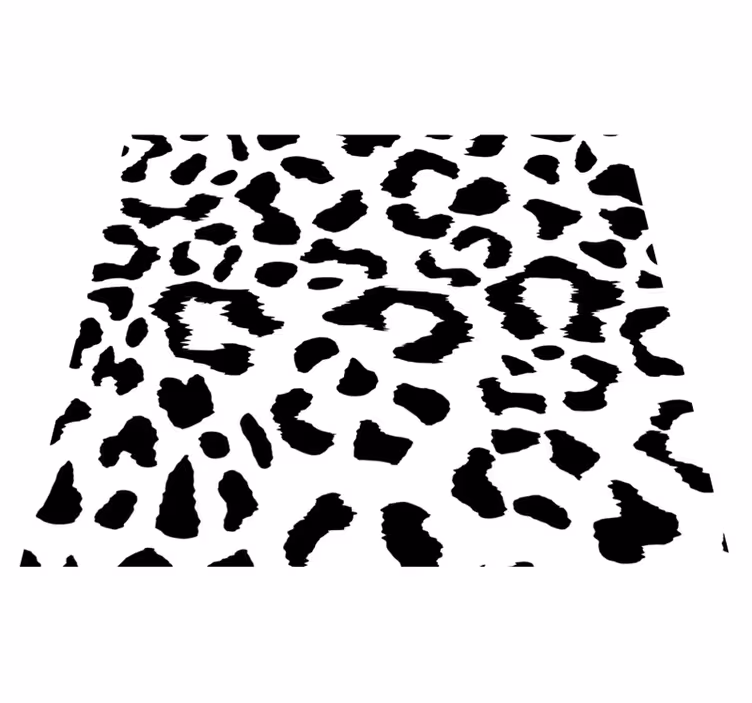Tapis vinyle animal léopard simple imprimé - TenStickers