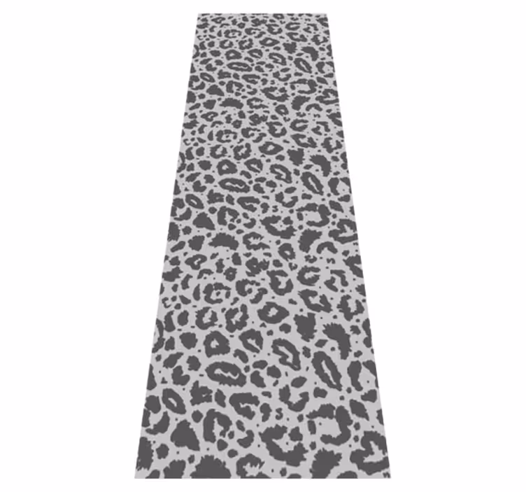 Tapis vinyle animal imprimé léopard gris classique - TenStickers