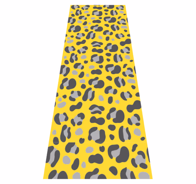 Tapis vinyle animal imprimé léopard pantone - TenStickers