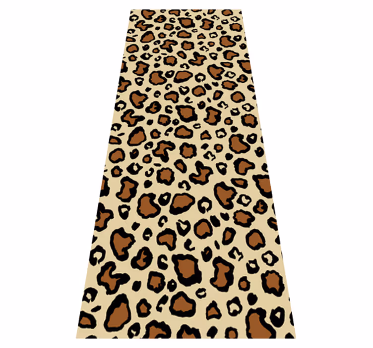 Tapis vinyle animal motif léopard classique - TenStickers