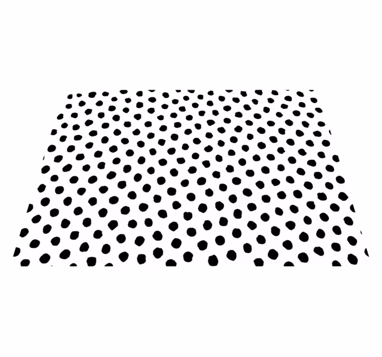 Tapis vinyle animal dalmatien noir et blanc - TenStickers
