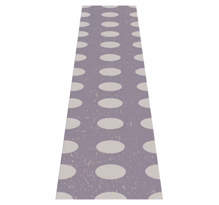 Tapis vinyle géométrique cercles gris et violet - TenStickers