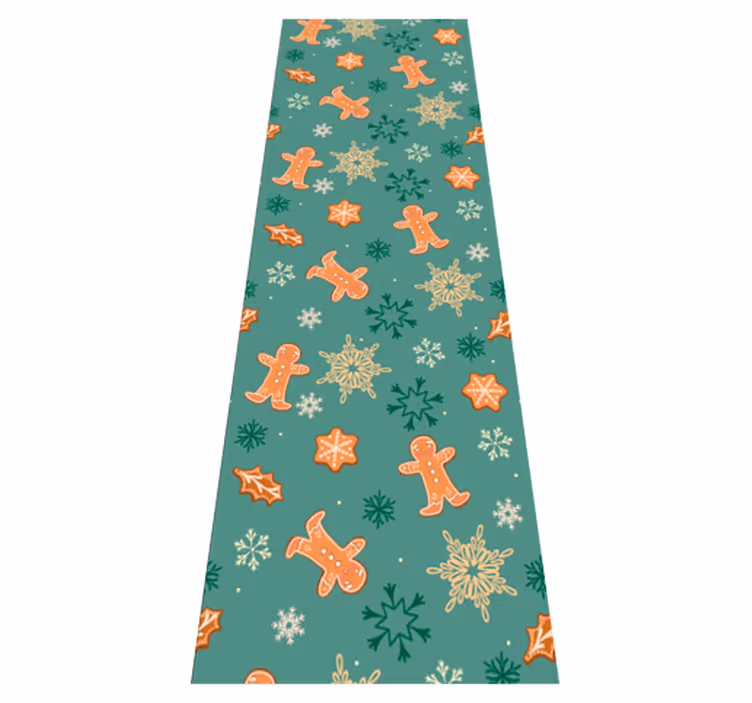 Tapis vinyle noël motif pain d'épices - TenStickers