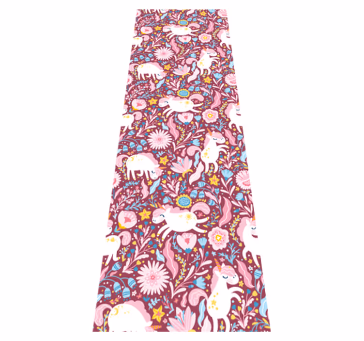 Tapis vinyle chambre motif licorne magnifique - TenStickers