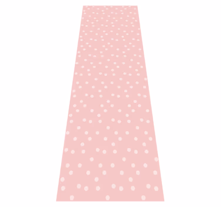 Tapis vinyle chambre à pois pastel doux pour bébé - TenStickers