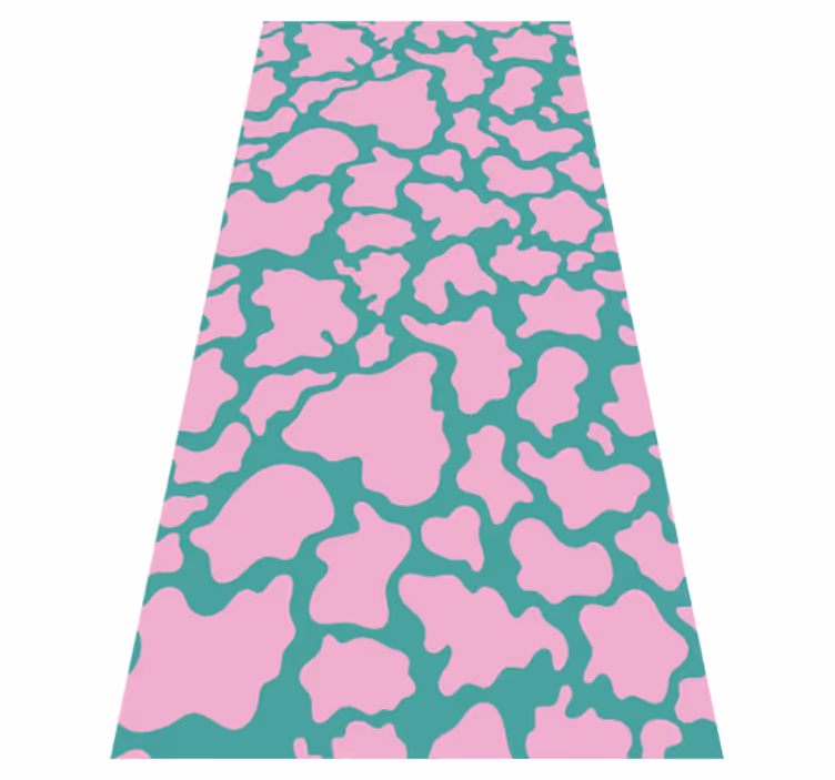 Tapis vinyle chambre motif vache coloré - TenStickers