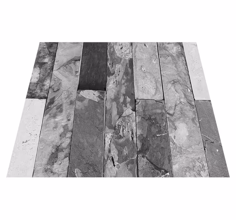 Tapis vinyle chambre briques gris foncé - TenStickers
