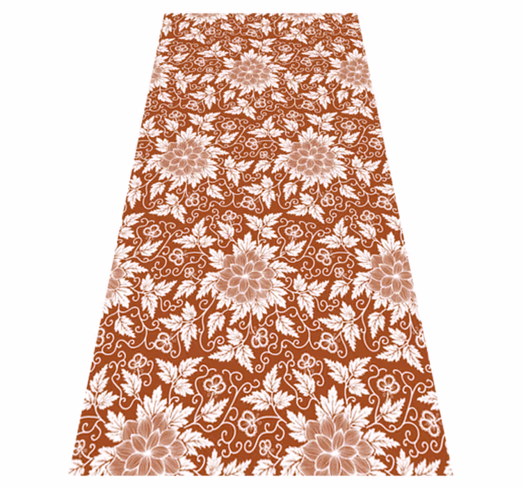 Tapis vinyle nature création de composition botanique - TenStickers
