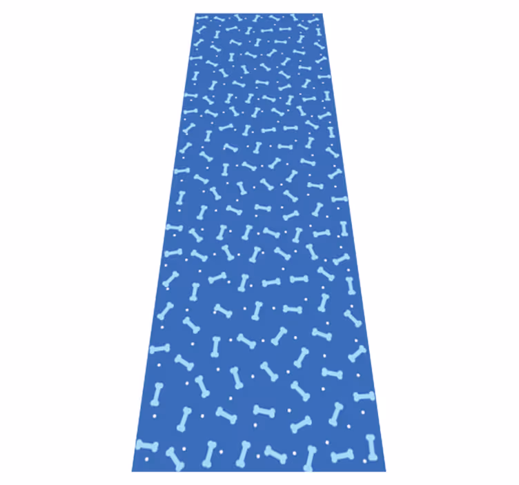 Tapis vinyle chambre fond bleu os sans couture - TenStickers