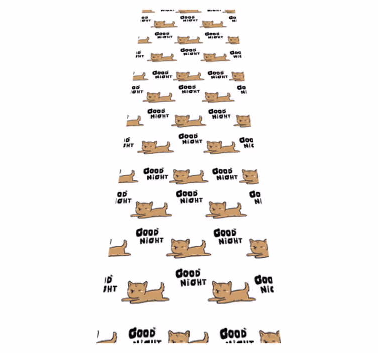 Tapis vinyle chambre chien mignon qui dort - TenStickers