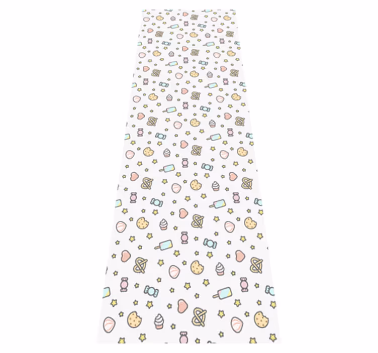 Tapis vinyle chambre adorables bébés avec visage - TenStickers