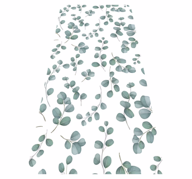 Tapis vinyle chambre motif floral aquarelle élégant - TenStickers