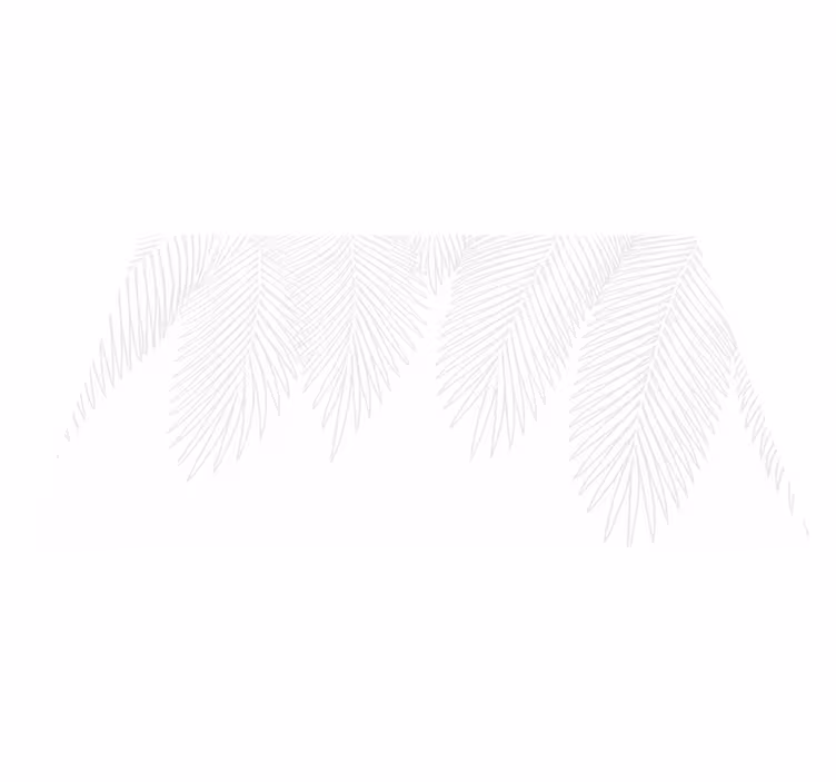 Tapis vinyle chambre palmier neutre - TenStickers