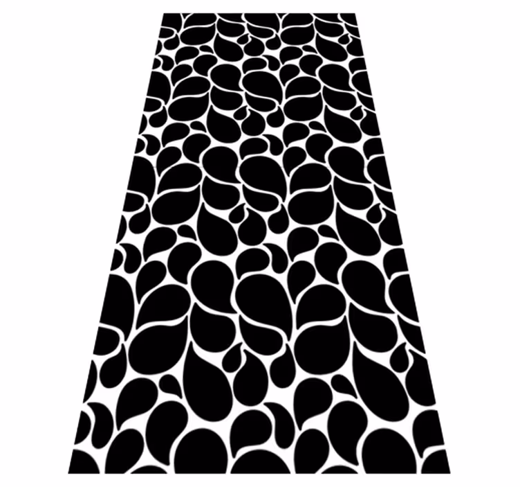 Tapis vinyle géométrique gouttes d'eau - TenStickers