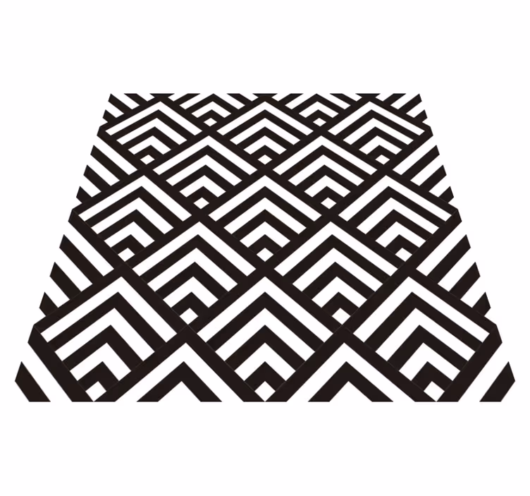 Tapis vinyle géométrique diamants - TenStickers