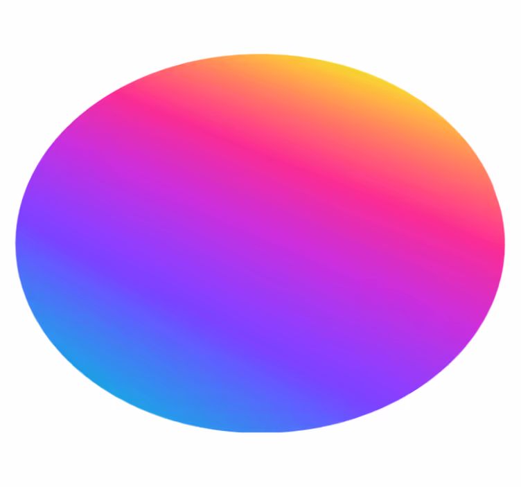Tapis vinyle géométrique dégradé coloré fluide - TenStickers