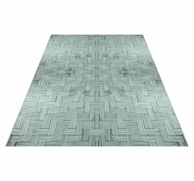 Tapis vinyle géométrique carré structuré - TenStickers