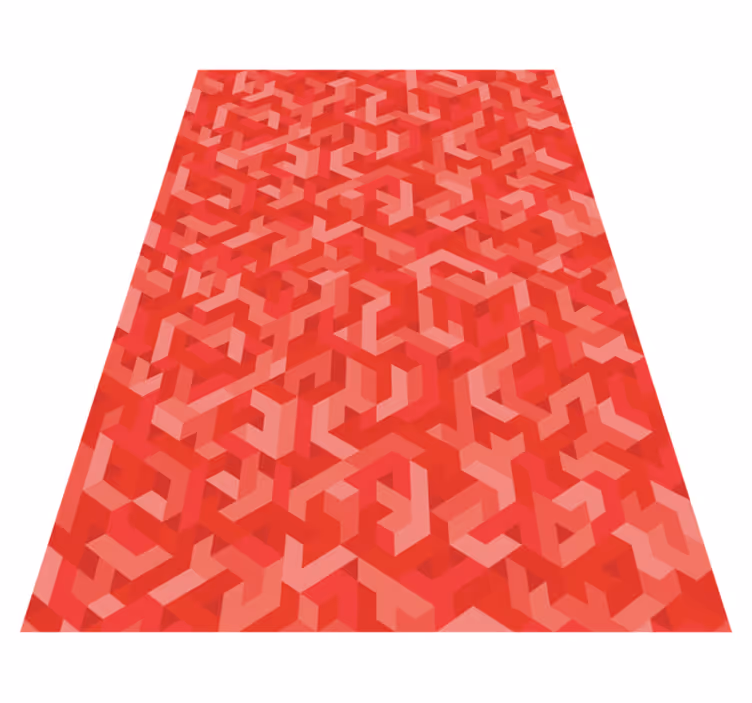 Tapis vinyle géométrique configuration géométrique complexe - TenStickers