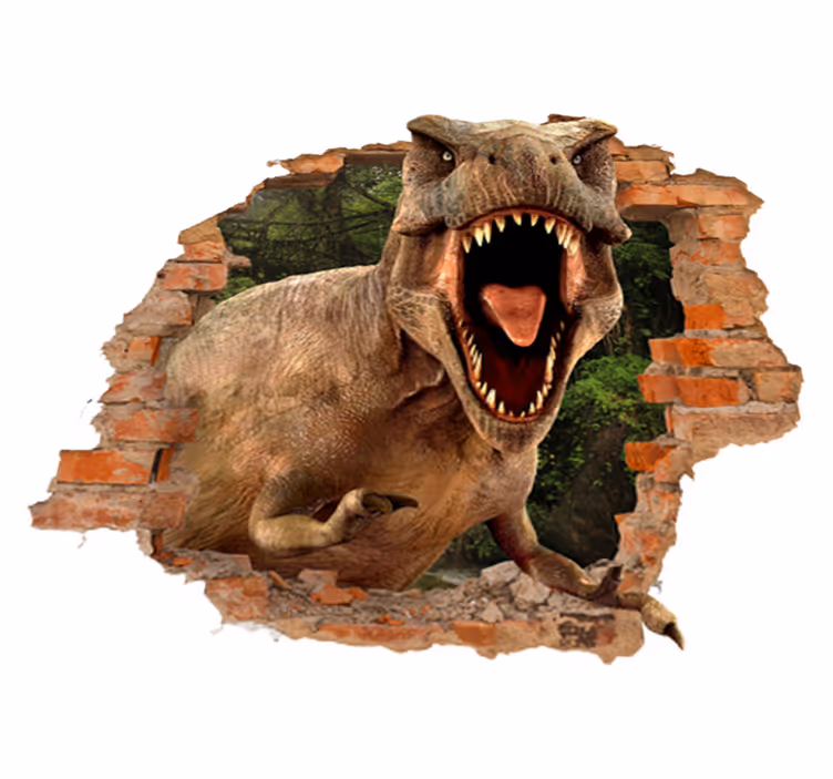Tapis vinyle pour enfants 3d t-rex - TenStickers