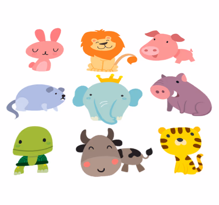 Tapis vinyle pour enfants stickers animaux enfants - TenStickers