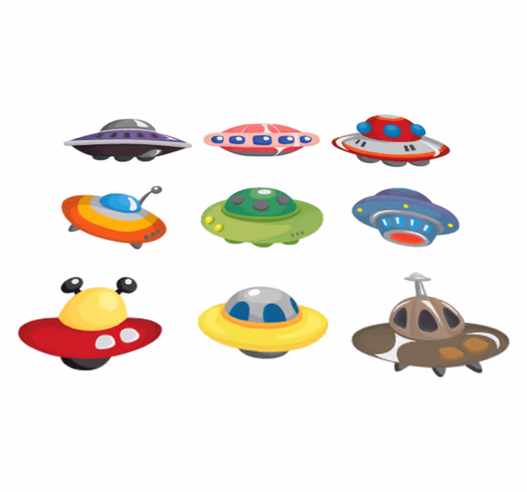 Tapis vinyle pour enfants collection ovni - TenStickers