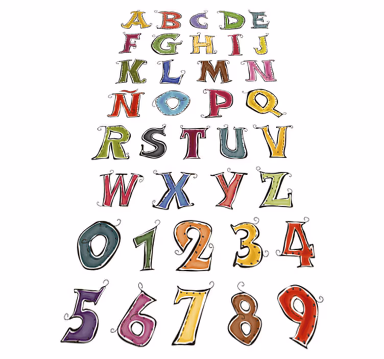 Tapis vinyle pour enfants alphabet complet espagnol - TenStickers