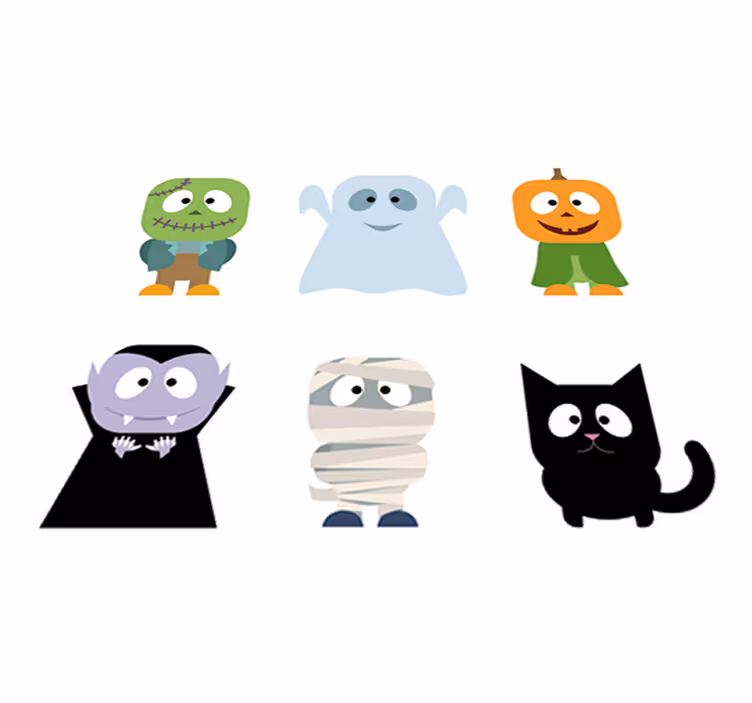 Tapis vinyle pour enfants monstres halloween - TenStickers