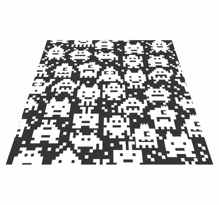 Tapis vinyle pour enfants monstres de jeux vidéo - TenStickers