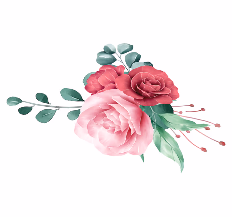 Tapis vinyle chambre bouquet de pivoines - TenStickers
