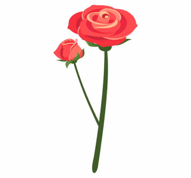 Tapis vinyle chambre 3d fleurs roses - TenStickers