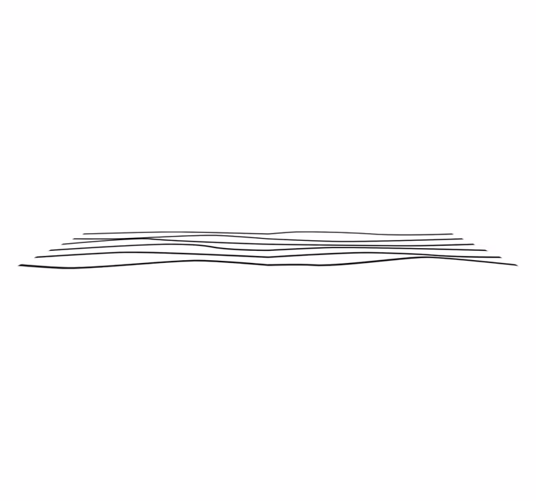 Tapis vinyle chambre lignes esthétiques - TenStickers
