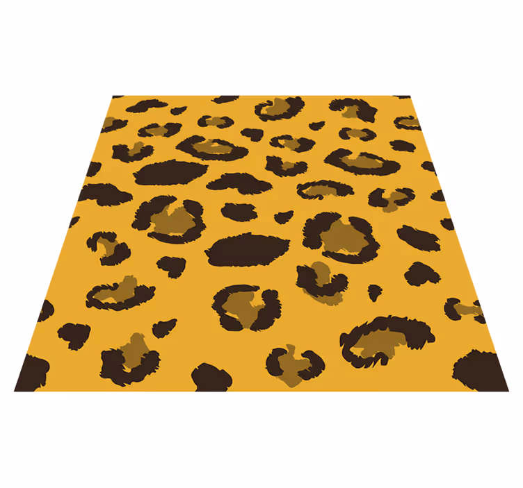 Tapis vinyle chambre imprimé léopard pour meubles - TenStickers