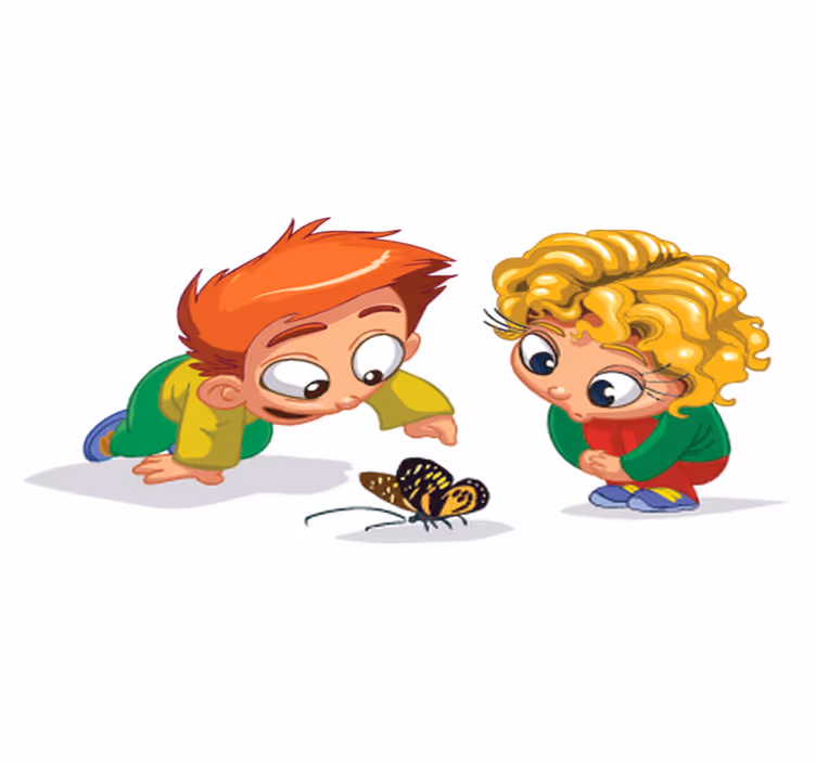 Tapis vinyle pour enfants curieux et amusants - TenStickers