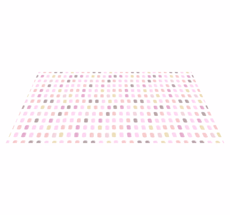 Tapis vinyle pour enfants coups de pinceau roses - TenStickers